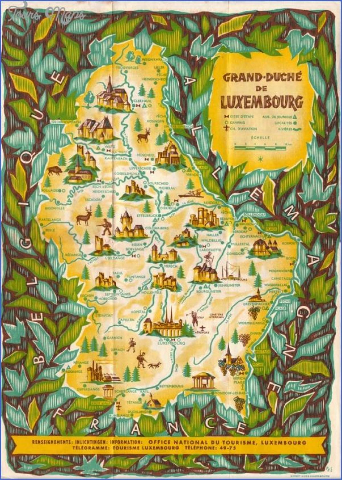 Lüksemburg gezi haritası 