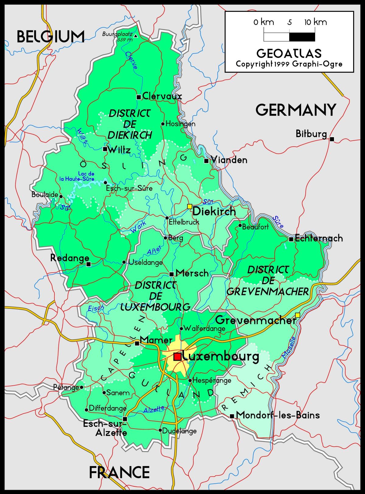 Lüksemburg harita konumu