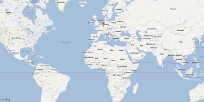 Dünya haritası üzerinde Lüksemburg konumu 