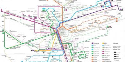 Lüksemburg metro haritası 